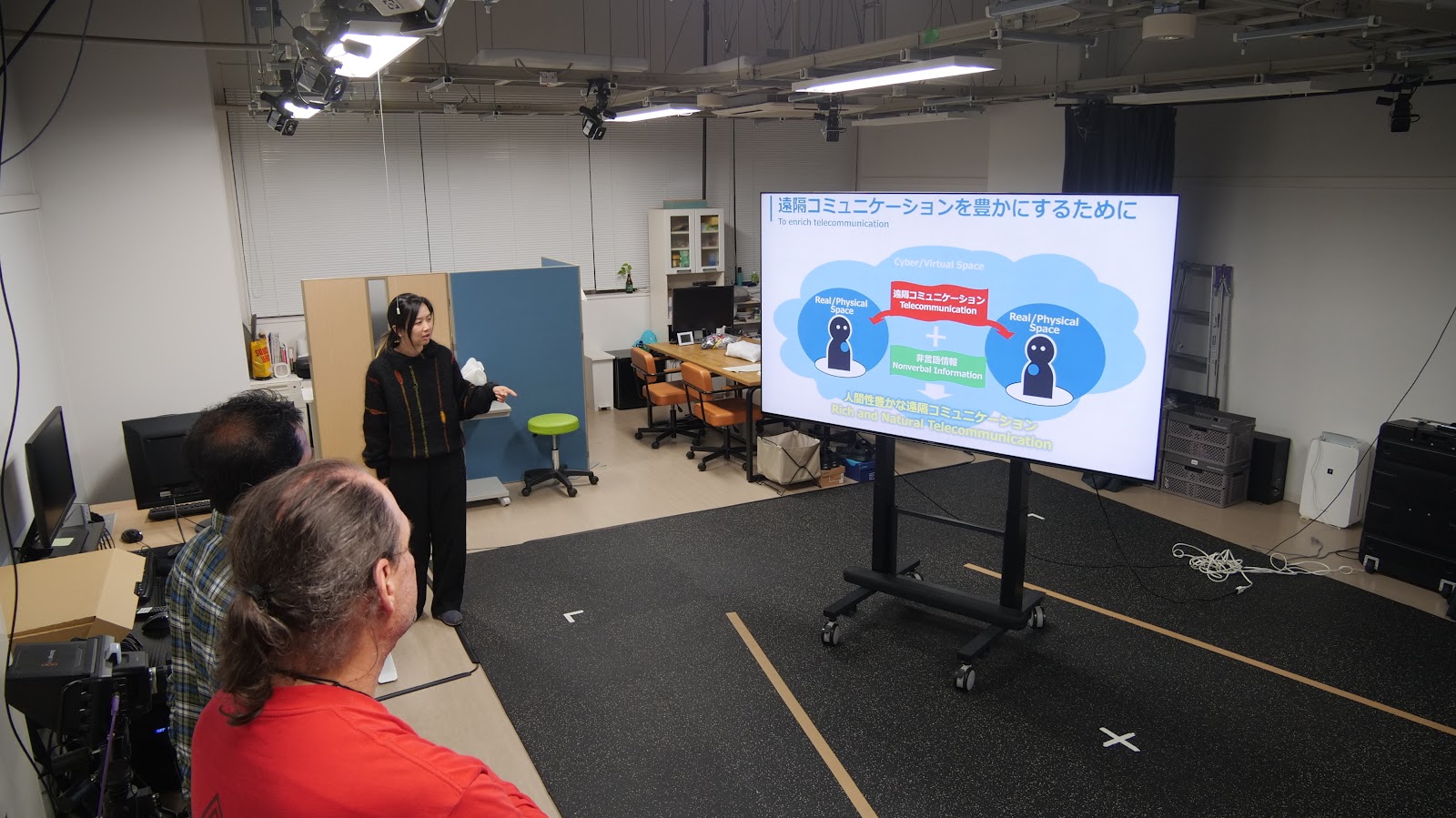 HIT Lab NZ and Interactive Content Design Lab researchers during the collaboration visit at Tohoku University